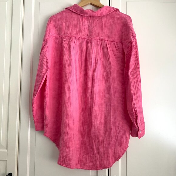 Aerie Gauze Button Up Shirt - Picture 3 of 4